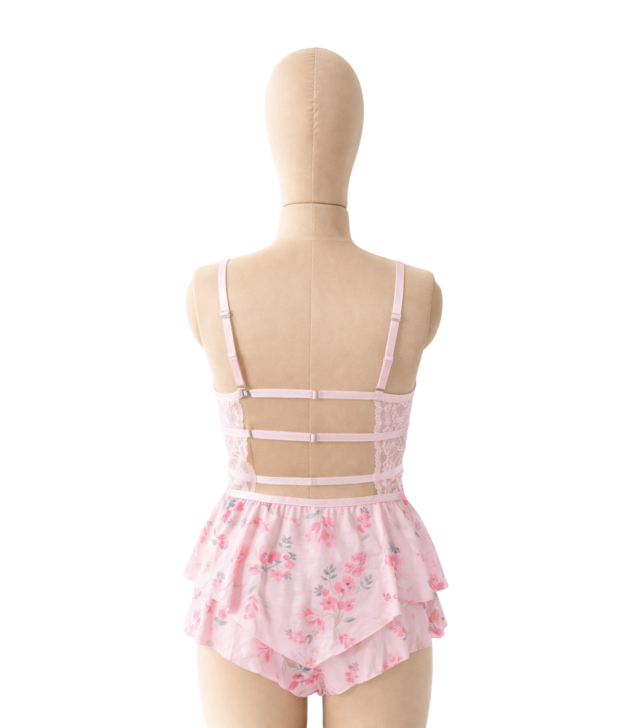 blush-pink-floral-lace-bralette-shorts-set-back-mannequin