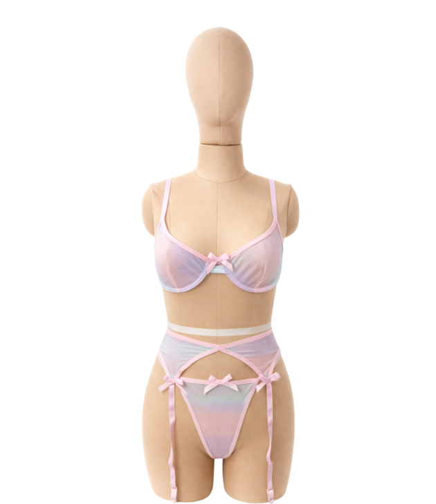 pastel-ombre-mesh-lingerie-set-with-garters-front-mannequin