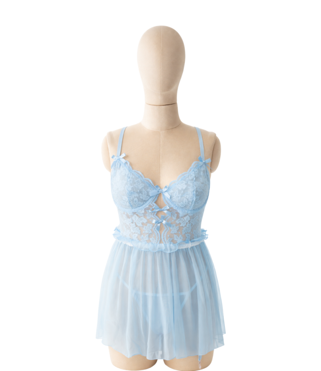 powder-blue-lace-babydoll-chemise-front-mannequin