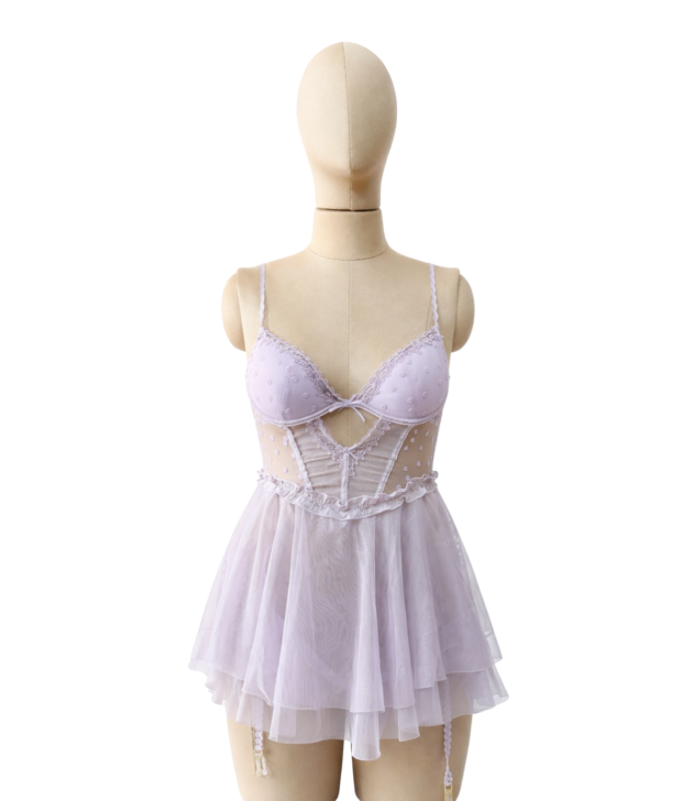 lavender-lace-babydoll-garter-detail